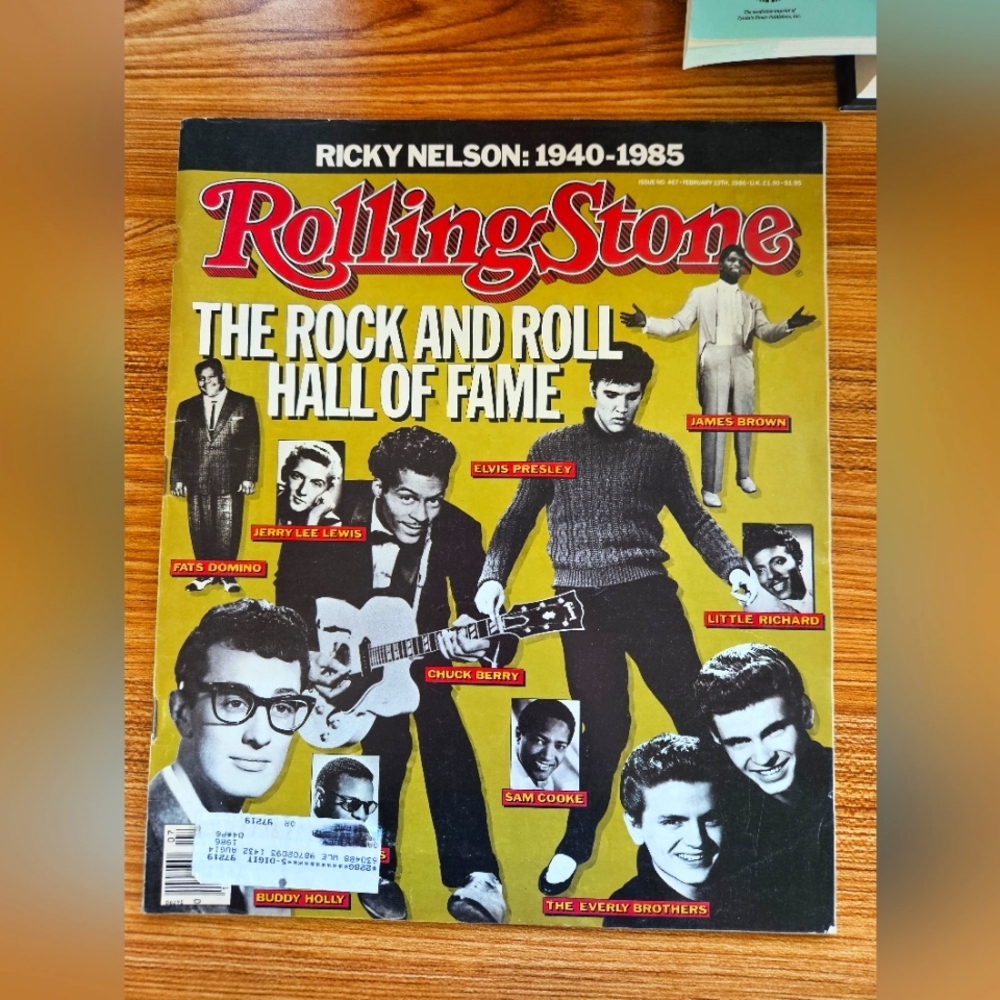 Feb 13th 1986 Rolling Stone Rock and Roll Hall of Fame edition.